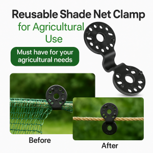 Sunshade Net Fixing Clip Fence Netting Installation Hook Greenhouse Shade Cloth Fix Clamp Farming Net Clip Multi-Purpose Net Cloth Clip Fence Net Clip