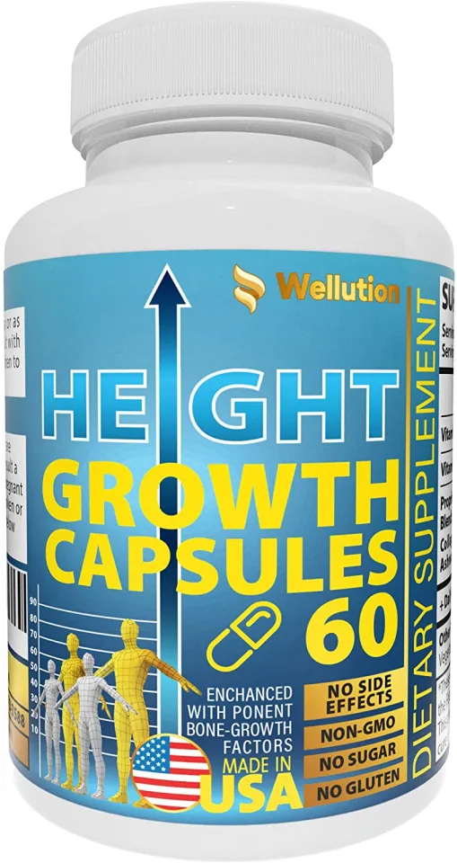 WELLUTION Height Growth Maximizer Natural Height Pills to Grow