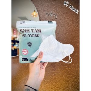 [Mặt To] Sỉ 100 chiếc Khẩu trang 9A ANH TÂM 5 lớp chống nắng gò má tia UV che kín mặt 50kg - 85kg - unicare