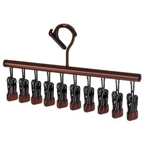 NEXTGENYUN 10 คลิป ราวตากผ้า ป้องกันการลื่น ไม่ทิ้งรอย ราวแขวน ใช้งานได้หลากหลาย หมุนได้ ไม้แขวนเสื้อ อบผ้า