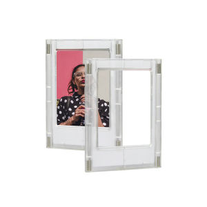 3 Inch Acrylic Photo Frame Stand Magnetic Display Picture Frames ID Card Holder Kpop Photo Frame