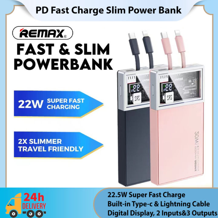 Remax RPP507 20W+22.5W PD+QC Power Bank 10000mAh/ Slim Power Bank Type