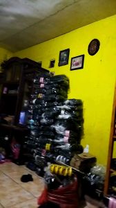 SANDAL SELOP FLIP FLOP HUSH PUPPIES OLIVE GOLD