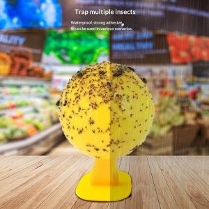 JJT Fly Trap Ball Indoor Insect Killer for Kitchen & Home - Non-Toxic Sticky Gel with Attractant