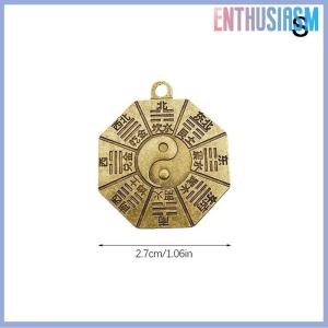 【Enthusiasm】🌟🌟【Hot Sale】🎈 จี้สร้อยคอไดอะแกรม taoism จี้เครื่องรางจีนหยินหยางเครื่องรางทำนายการทำนายแบบทำด้วยตัวเองพวงกุญแจเครื่องประดับ