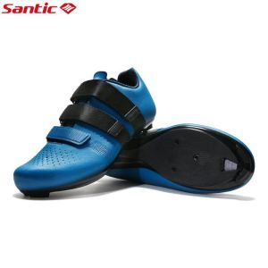 Santic Cycling Road Cleats Shoes SPD-SL Men Women Breathable Nylon Sole Locking Bicycle Bike Shoes