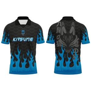 Axellent Prints Fiery Kitsune Jersey Baju Tshirt Lelaki Thai Viral Custom Jersey Ootd Retro Collar Jersey Lengan Pendek