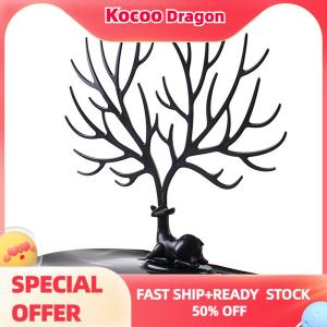 Kocoo Jewelry Display Stand Tray Tree Storage Racks Earrings Necklaces Rings Jewelry Boxes Case Desktop Organizer Holder Make Up Decor