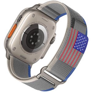 Dây đeo chắc chắn cho Smartwatch Series 10 46mm 42mm Dây nylon đàn hồi có viền sang trọng cho lWatch Ultra 2/1 49mm Series 9 8 7 6 5 4 3