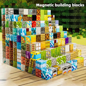 Minecraft Magnetic Block DIY Building Blocks Multifunctional Block Toy is an educational toy for children over 3 years old