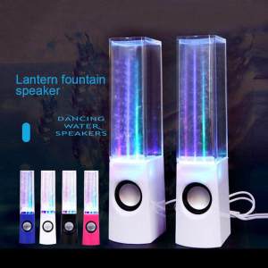 Wireless Dancing Water Speaker LED Light Fountain Speaker Home Party Creative Water Dance Speaker Computer Portable Wireless Bluetooth Subwoofer Water Dance Fountain Audio