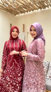 GAMIS RUNCING TILLE GAMIS TULLE GAMIS MODERN BAJU PESTA OUTFIT KONDANGAN