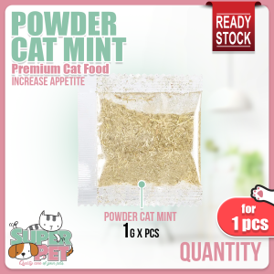 1g Catnip Pure Cat Mint Powder Natural Organic Cat Snack Treat Catmint Serbuk Kitnip Kucing Pokok Galak Kucing