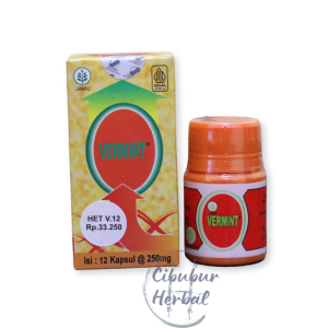 VERMINT Original Kapsul Ekstrak Cacing Tanah Obat Tipes Typus Tipus Isi 12 Kapsul
