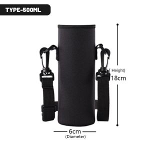 500-1500ML Aquaflask Sports Water Holder Bag for 18/22/24/32/40oz Water Bottle Cup Cover Sleeve Holder Insulated Bag Neoprene Pouch With Shoulder Strap