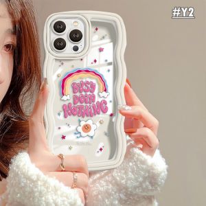 (Lokal Ready) Xinyu Casing hp Samsung A05S A05 A24 A14 A04S A13 A04E A03 A03S A50 A50S A30S A23 A22 A21S A12 A02S A11 A51 A10 A30 A52 A52S M12 A71 A53 A32 M23 5G A33 A73 Warna-warni Pelangi Kata-kata Bahasa Inggris Tepi Bergelombang Soft Case