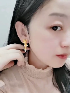 1 Pair Stud Earrings Y2K Style Studs Earrings Women Ear Party Earrings Resin Material Gift for Women Girls