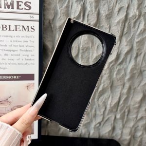 For VIVO X Fold 6 Case New Luxury PU Leather Skin Plating hinge Protective Back Cover Case For VIVO X Fold6 Phone Shell