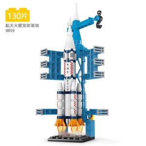 DIY Space Rocket Building Blocks Craft Launch Center Base Puzzle Model Set Bricks Toys For Children Boys Christams Gift