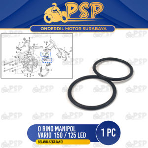 Oring Manipol Vario 125 (Set Isi 2) - O Ring Karet Seal Sil Intake Manifold Honda ADV Beat FI PCX