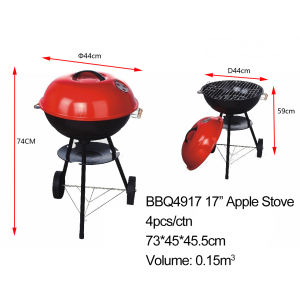 Portable charcoal grill 17 inch outdoor camping grill with stand outdoor barbecue