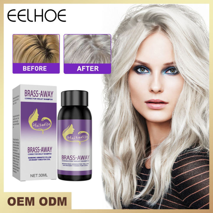 Purple Shampoo Purple Shampoo Neutralizing Brassy Yellow Tones In Blonde Platinum Gray Ash Silver Hair Shampoo For Dyed Bleached