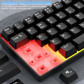 Inplay BK680 RGB Membrane Wired Keyboard Raibow Light Waterproof Smooth Gaming Keyboard For PC Laptop. 