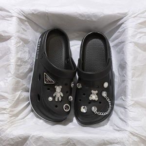 [Free Shipping] WomenS Summer Outdoor Clogs Non-Slip Closed-Toe Beach-Style Thick-Soled New Design Soft-Soled Cartoon Slippers
