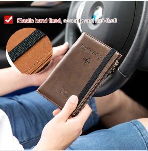 gorich RFID Blocking Passport Wallet Effectively Blocking Electromagnetic Scanning