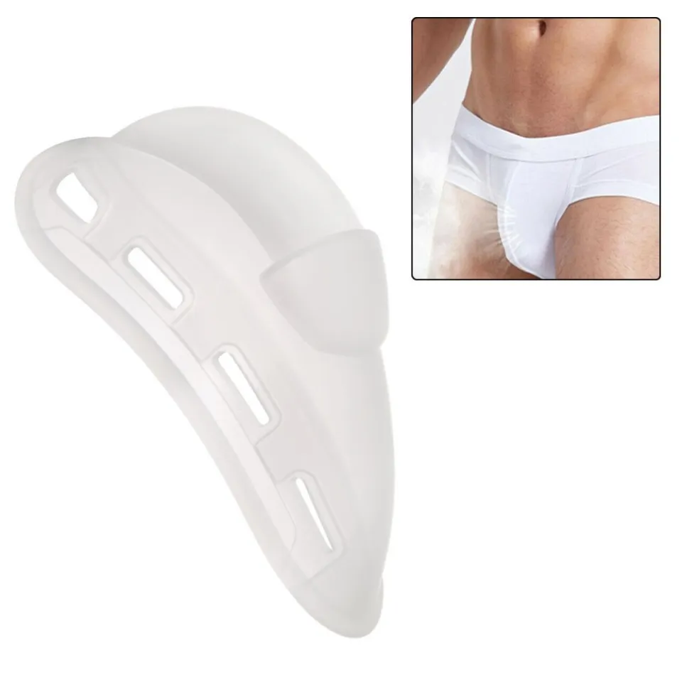 Ready Stock】 Men's Pad Bulge Pouch Push Up Enhance Silica Gel Cushion For  Underwear