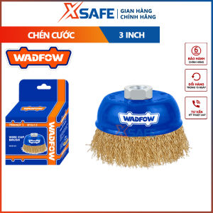 Chén cước 75mm(3) WADFOW WCE1421 dùng bào mài nhẵn mài cạnh tẩy cặn/tước sơn - chính hãng