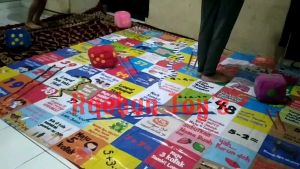 Mainan Edukasi Ular Tangga Raksasa & Jumbo Ukuran 2x2 Meter