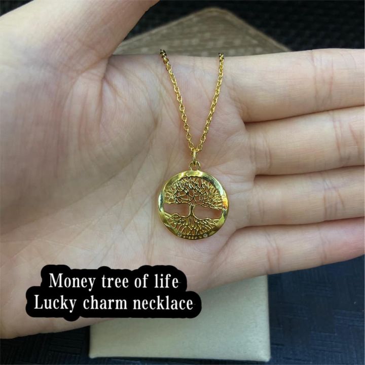 Money tree of life lucky charm necklace Lazada PH