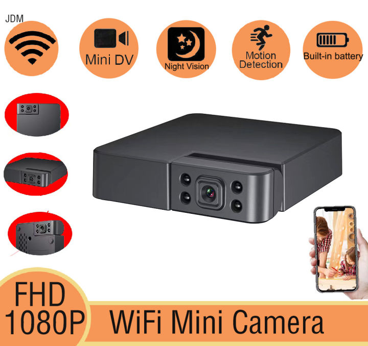 JDM Mini Camera 1080P Hidden Camera Portable Small HD Nanny Cam
