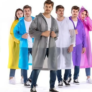 Áo Mưa Tiện Lợi Dáng Dài Gấp Gọn Dễ Mang Nhẹ Mát Màu Trẻ Trung Mặc Đẹp Tái Sử Dụng Nhiều Lần
