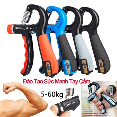 Combo 2 Kìm Bóp Tay Có Đếm Số Chuyên Nghiệp Kìm Tập Cơ Tay Dụng Cụ Tập Cổ Tay Tập Gym Chỉnh Lực 5-60kg