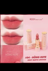 [TẶNG CỌ TÁN SON VÀ GƯƠNG ]SON ROSY CHÍNH HÃNG. DEAL GIỜ VÀNG SĂN SON 139k .SON SÁP LÌ. SON KHÔNG CHÌ KHÔNG THUỶ NGÂN LÊN MÀU CHUẨN VỪA SON MÔI VỪA DƯỠNG MÔI.MỀM MÔI.SON DƯỠNG.SON MÔI MỀM . SON LÌ