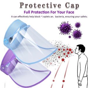 Trong suốt Có thể xoay có thể điều chỉnh Mũ bảo vệ mặt chống bụi chống giọt bắn an toàn tiện dụng mũ chống giọt bắn mũ che giọt bắn Nắp Bảo Vệ Mặt An Toàn Nắp Protective cap Sun hat