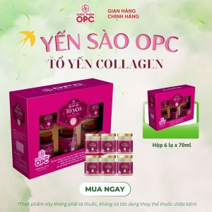 TPBS. TỔ YẾN COLLAGEN (Hộp 6 lọ) - Hỗ trợ chống lão hóa da từ bên trong