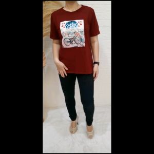 ATASAN KAOS OBLONG TSHIRT WANITA LENGAN PENDEK BAHAN BABYTERRY PREMIUM