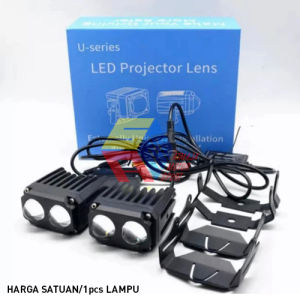 Lampu Tembak Model VAHID U95 - Foglamp LED Projector 2 Warna - U95