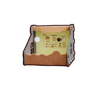 R1A9M Safety Felt Cat Nest Non Occupying Semi Closed Cat House Cat Play Rest Foldable Cat Paper Box Four Seasons