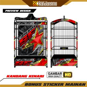 [COD] Stiker Decal Sangkar Burung Kotak Kosan Koper Desain Cendet Stiker Murah Anti Air COD