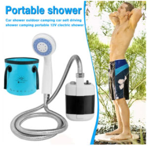 Portable Camping Electric Shower Outdoor USB Rechargeable Bathing 3.7V Pump 4.9ft Shower Head With Hose Set for Camping