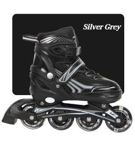 [Christmas gift] Inline Roller Skates For Kids Sliding Inline Sneakers 4 wheels 1 Row Adjustable With Flash Wheel