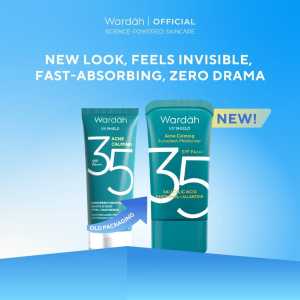 Wardah UV Shield Acne Calming Sunscreen Moisturizer SPF 35 PA+++ 35ml | SPF 50 PA++++ 40ml