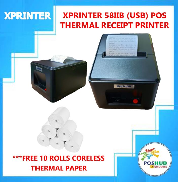 Xprinter Xp-58iib (usb Version) 58mm Pos Receipt Printer 