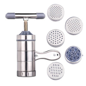 Máy làm mì ống thép không gỉ bằng tay cho nhà Máy Làm Mì áp lực bằng tay Mày làm sợi mì với 5 mô hình 1 PC.