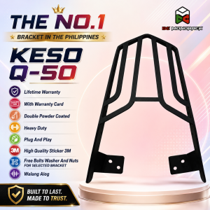 KESO Q50 TOPBOX BRACKET HEAVY DUTY LIFETIME WARRANTY DOUBLE POWDER COATED PLUG AND PLAY