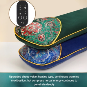 Electric Heating Mugwort Bone Pillow For All Year Adults Office Workers And Middleaged People Relieves Neck Pain And Aids Sleep